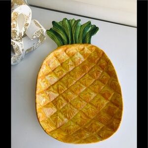 Pineapple Fruit Dish Melamine BIG, in EUC